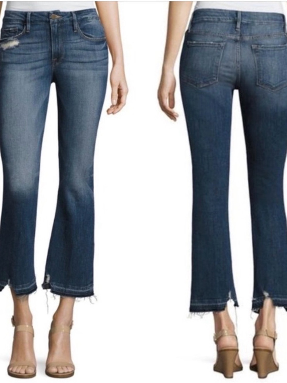 Frame Denim Le Crop Mini Boot size 29 in Roberts Wash